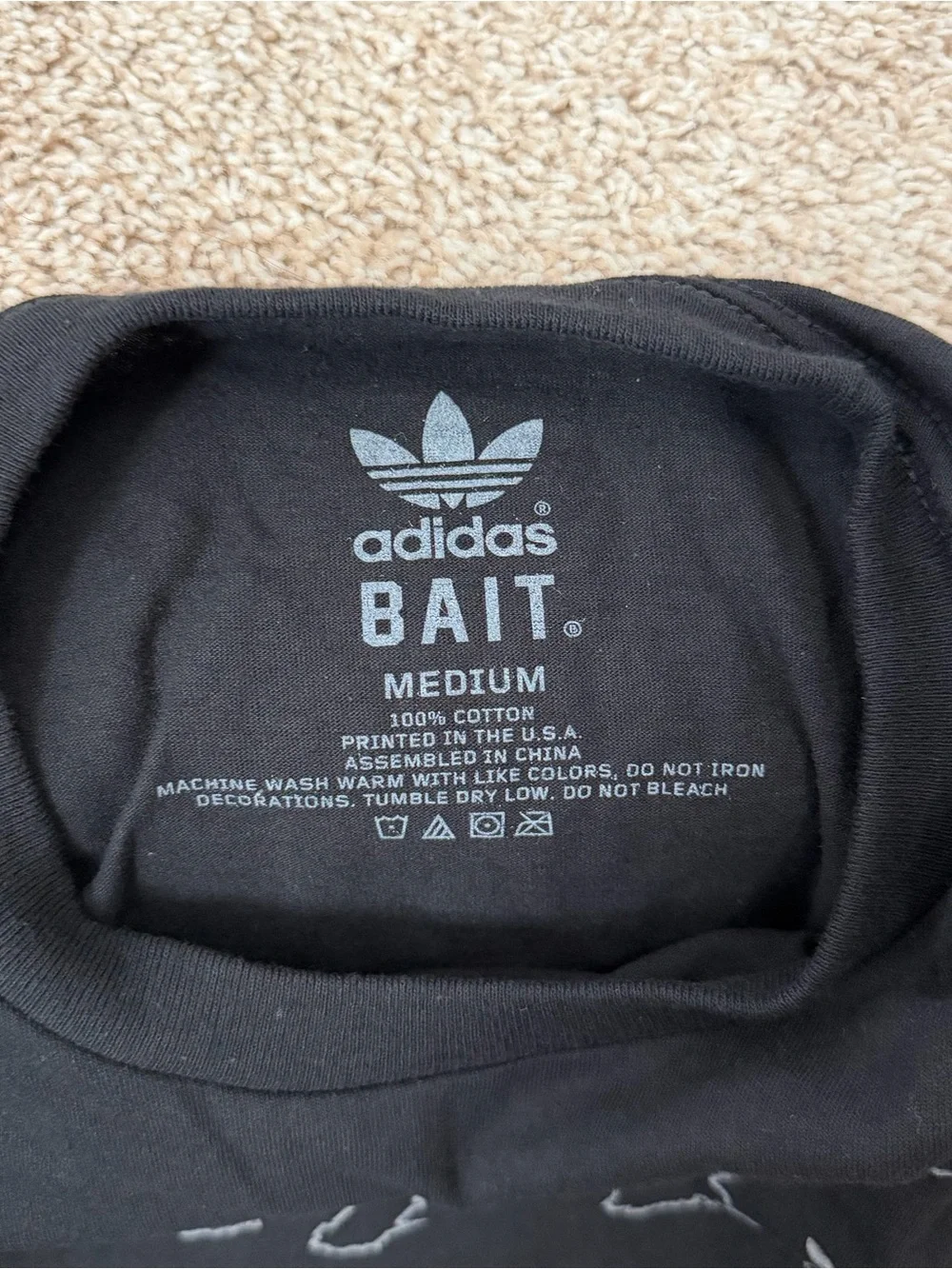 adidas Black T‑Shirt with Gray 'Fight Nite' Graphic